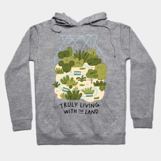 Truly Living with the Land - Dark Hoodie